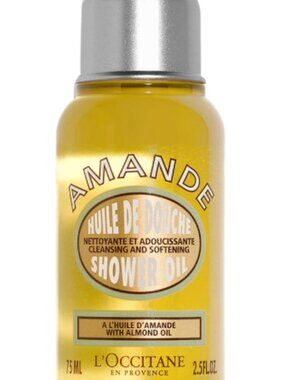 NEW L'Occitane Cleansing And Softening Shower Oil With Almond Oil Mini